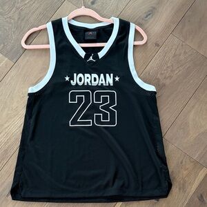 Jordan Black and White Basketball Jersey Size S